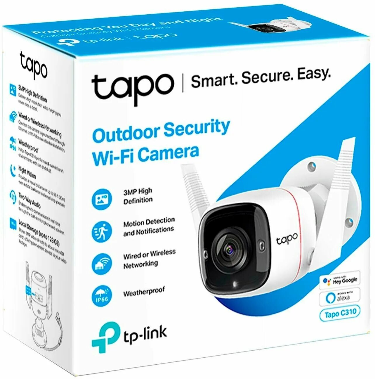 Подключение камеры tapo c310 IP-камера TP-Link Tapo C310 купить товары для ремонта и строительства с быстрой 