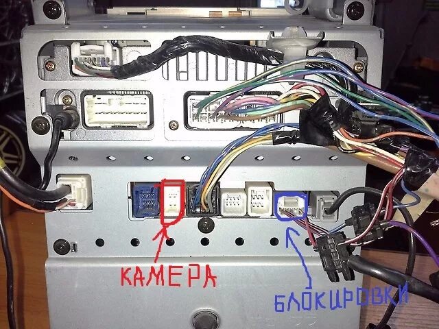 Подключение камеры toyota Китайская камера к штатой голове (MULTI AV STATION) - Toyota Caldina (241), 2 л,