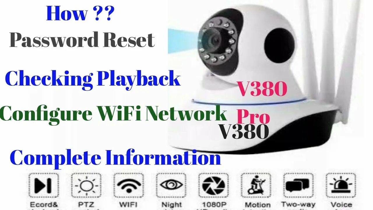 Подключение камеры v380 pro wifi V380pro wifi camera setup Wifi cctv camera ko mobile se kaise connect kare camer