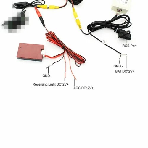 Подключение камеры vw For VW RNS510 RCD510 RearView Camera CVBS RGB Adapter w/AV-RGB Converter Adapter