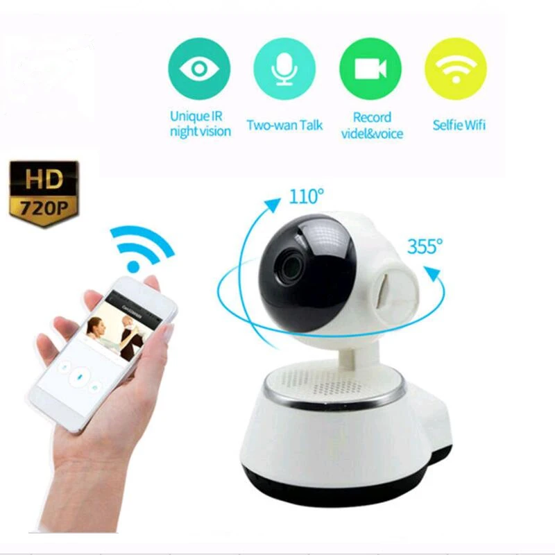 Подключение камеры wifi smart camera Home Security IP Camera Wireless Smart WiFi Camera 720P Wireless Audio Record Su