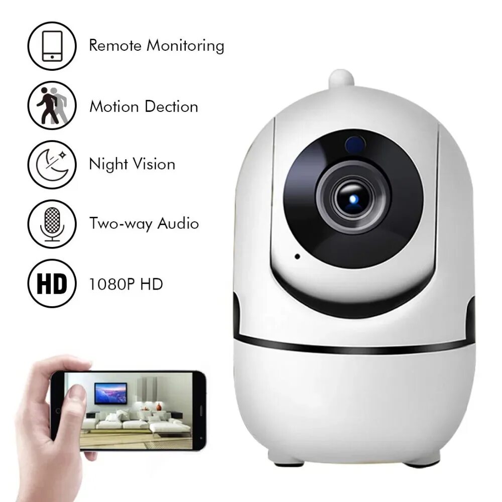 Подключение камеры wifi smart camera Auto Tracking IP Camera 1080P Cloud Wireless mini wifi Camera Home Burglar Secur