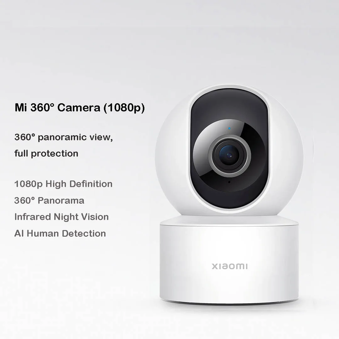 Подключение камеры xiaomi 360 Умная камера Xiaomi с панорамным обнаружением, 360 °, 1080P, инфракрасное ночное