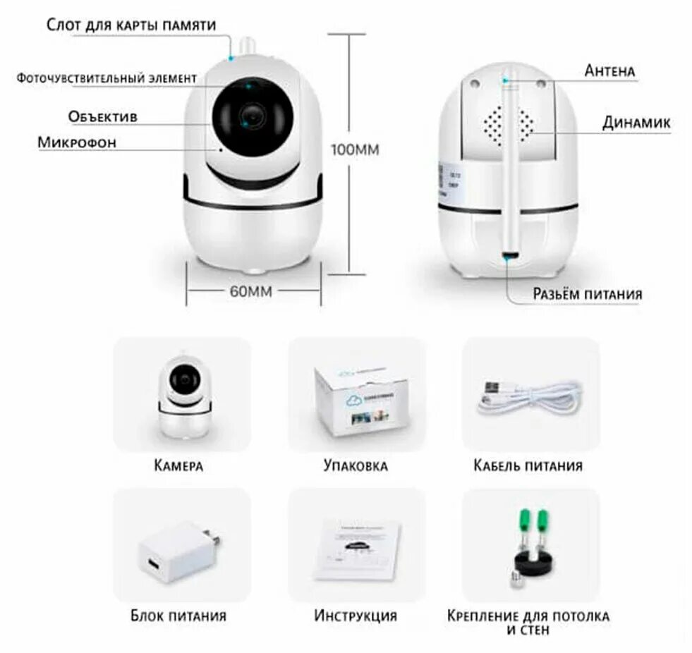 Подключение камеры ycc365 plus Беспроводная IP Wi-Fi видеокамера LS Vision / Домашняя камера 360 / Домашняя кам