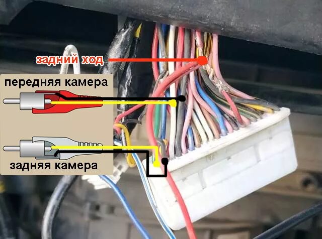 Подключение камеры заднего хода тойота танк Как подключить штатные камеры к нештатной магнитоле (Ipsum 2001-2009, для чайник