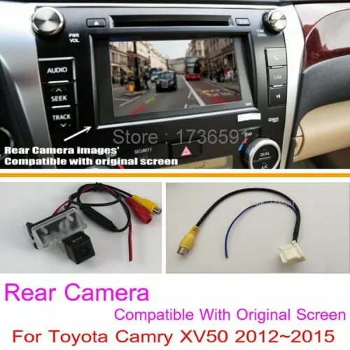 Подключение камеры заднего вида камри 50 For Toyota Camry XV50 2012 2016 RCA Original Screen Compatible / Car Rear View C