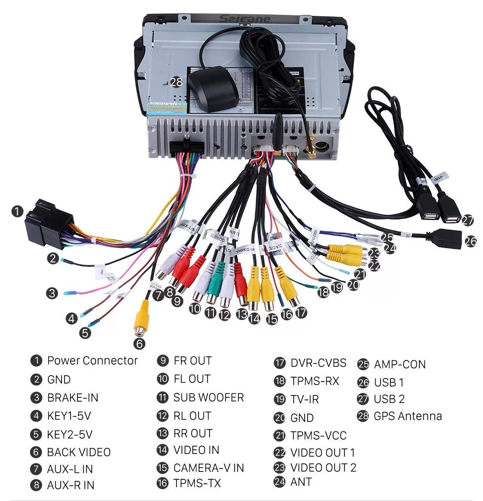 Power Cable With Canbus Box For Vw Golf 4 Passat B5 Polo T5 Jetta With Canbus Sy