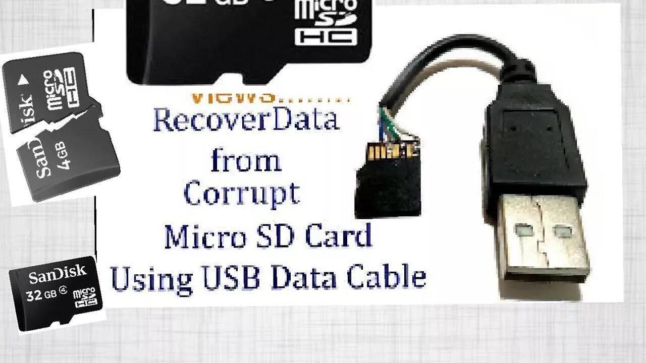 Подключение картридера к телефону How to recover Data from SD card using USB Data cable otg memoy card use like pe