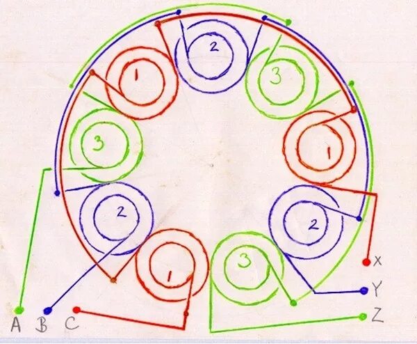 Подключение катушек генератора Ответы Mail.ru: Как соединять катушки статора?