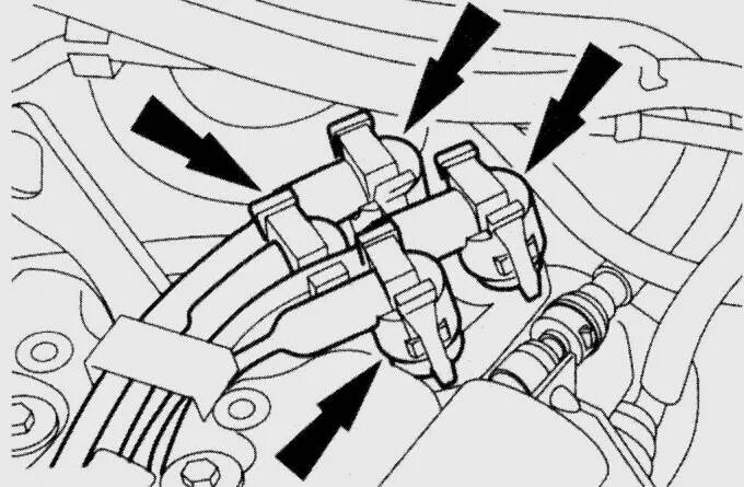 Подключение катушки форд фокус 1 Ignition coil (Power unit / Ignition system / Ford Fiesta 4 1996-1999)