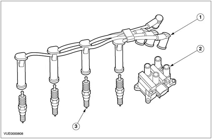 Подключение катушки форд фокус 1 Repair of the ignition system of car engines Ford Focus 1 (1998-2004)