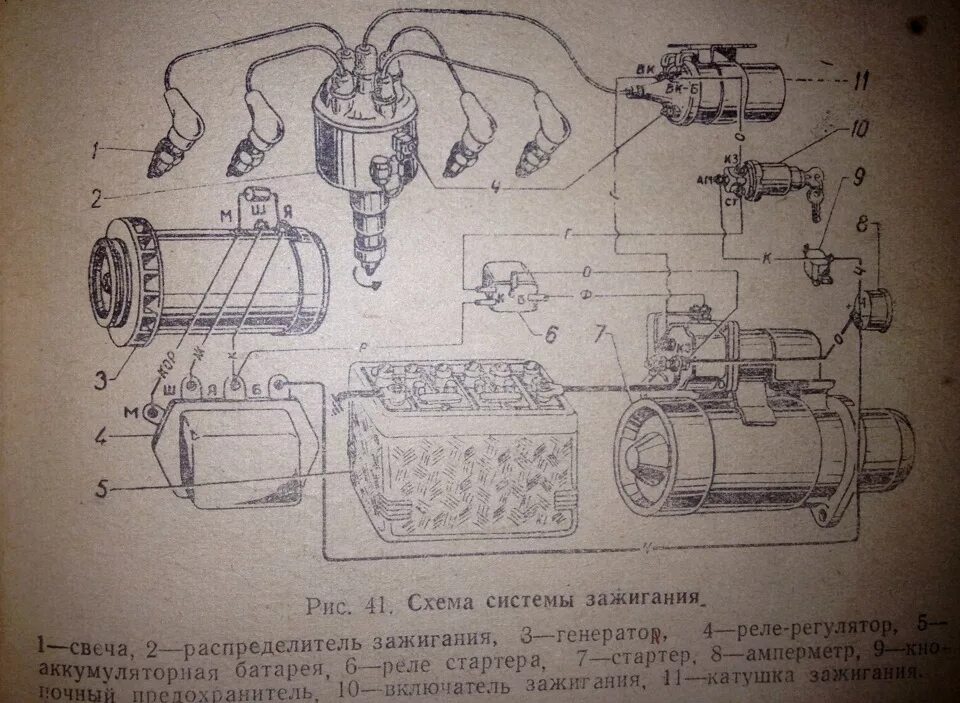 Подключение катушки зажигания газ 52 схема Замок зажигания от Газ 53 - ГАЗ 24, 5,5 л, 1984 года своими руками DRIVE2