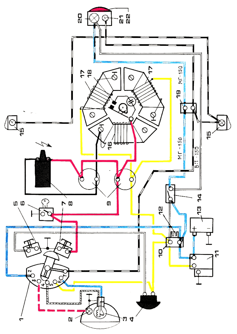 Подключение катушки зажигания мотороллер муравей Электрическая схема мотороллера Муравей