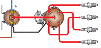 Подключение катушки зажигания ваз 2107 карбюратор контактное Схема контактной системы зажигания автомобиля ВАЗ 2105, 2107