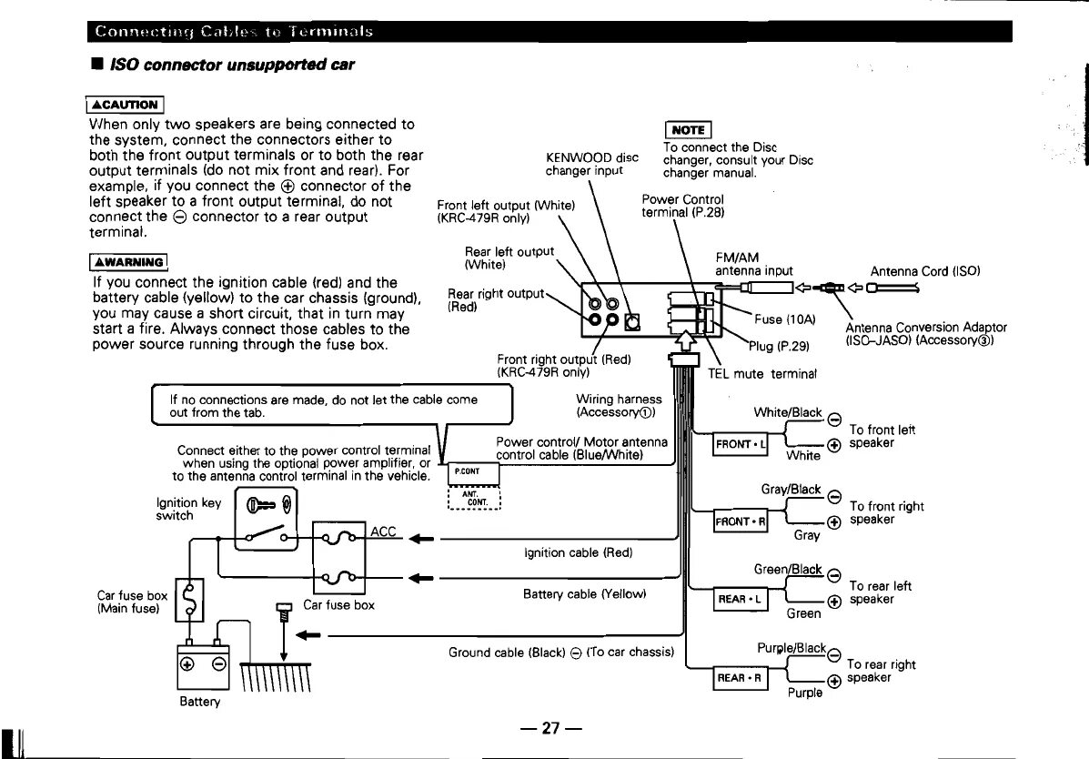 Подключение кенвуд камеры Handleiding Kenwood krc 379 r (pagina 27 van 36) (Engels)