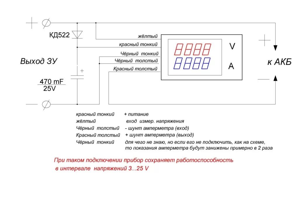 Подключение китайского ампервольтметра к зарядному устройству Картинки СХЕМА ВОЛЬТАМПЕРМЕТРА С АЛИЭКСПРЕСС