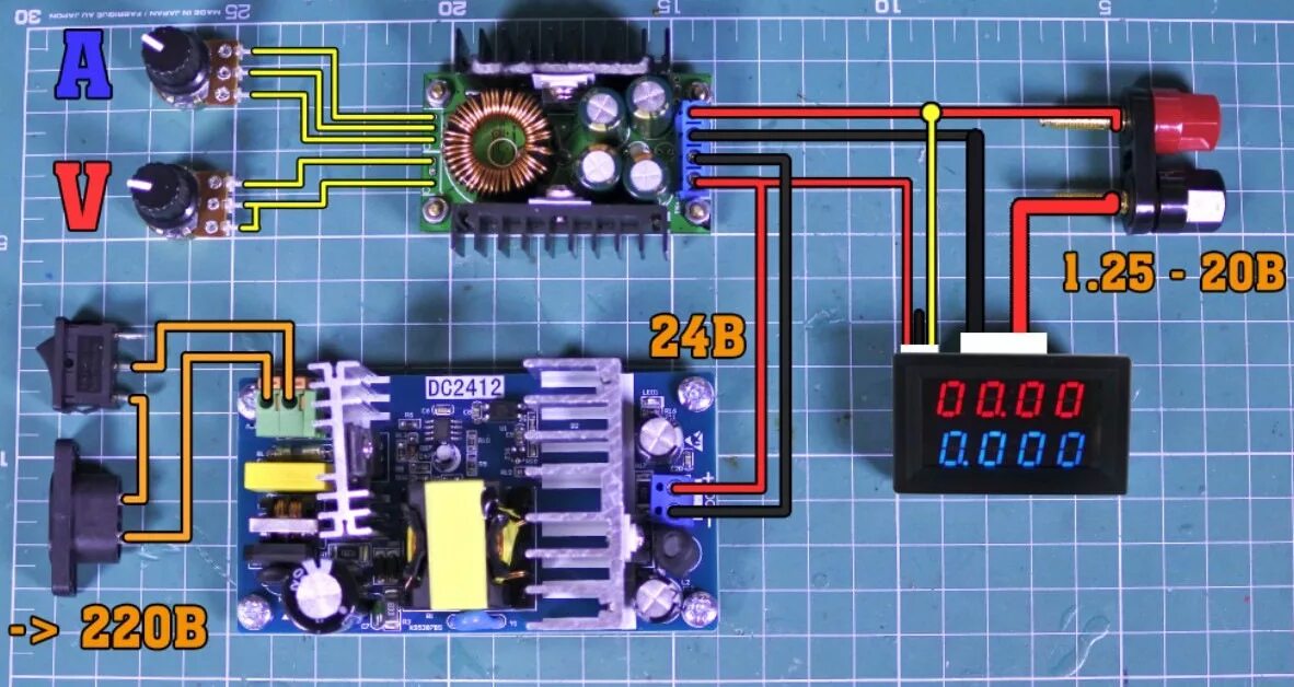 Подключение китайского блока питания Лабораторный блок питания из модулей с алиэкспресс - DRIVE2