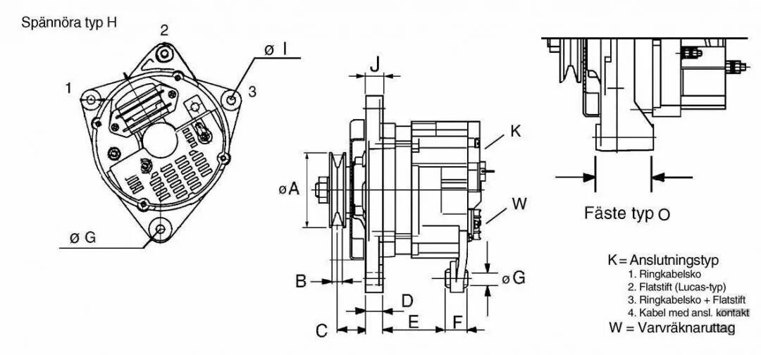 Подключение китайского генератора Генератор perkins cw 3943494 12v 65a подключить тахометр фото АвтоБаза.ру