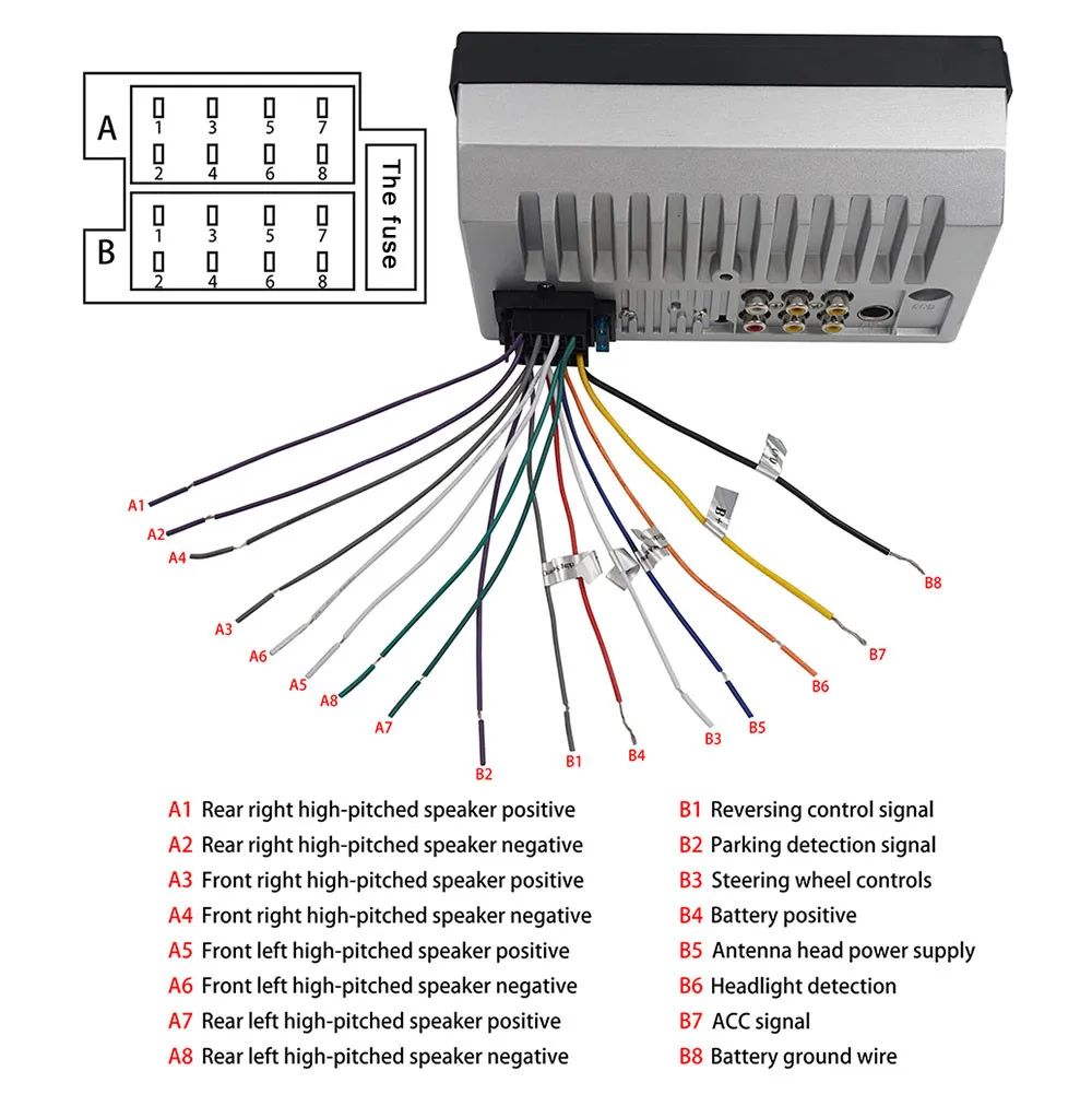 Подключение китайской 2 din Автомобильный радиоприемник 2 Din, FM, SD, USB, HD сенсорный экран, стереокамера