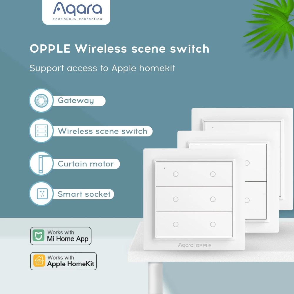 Подключение китайской кнопки aqara к home assistant Настенный выключатель Aqara D1 Zigbee Gateway, Беспроводной Выключатель с управл