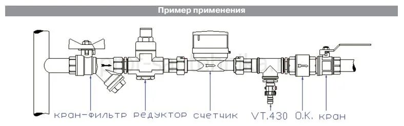 Подключение клапана подачи воды VT.430.N.04 Кран шаровой дренажный 1/2 VALTEC - Интернет магазин инженерной сант