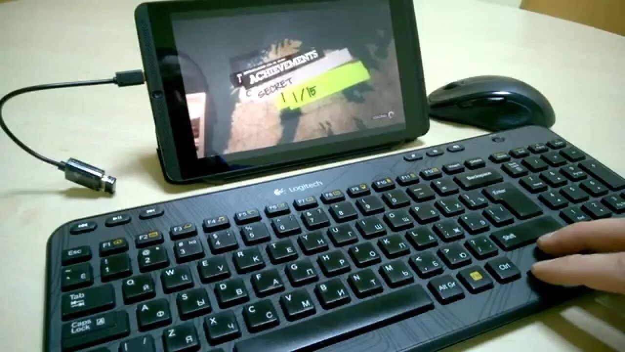 Подключение клавиатуры и мыши к телефону NVIDIA SHIELD TABLET - подключаем клавиатуру и мышку - YouTube