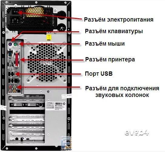 Подключение клавиатуры к системному блоку Ответы Mail.ru: Ребята, возможно у кого-то есть вид задней стенки этого компьюте