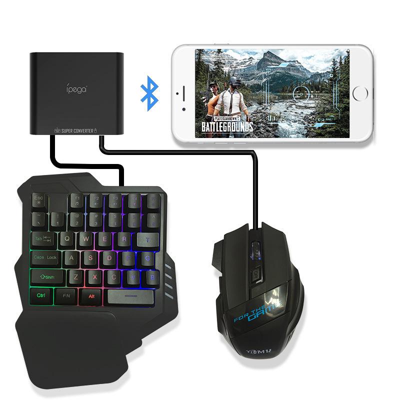 Подключение клавиатуры к телефону для игр Auxiliary Converter Direct Connection To Game Keyboard Mouse for Android купить 