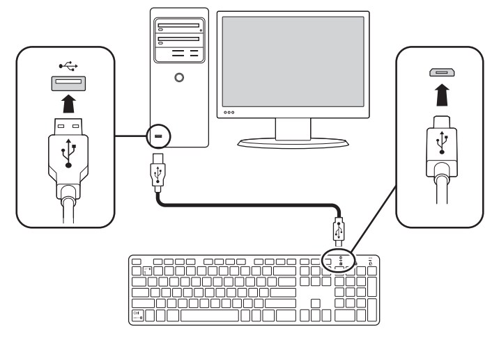 Подключение клавиатуры к телевизору Kensington KP400 Switchable Keyboard User Guide