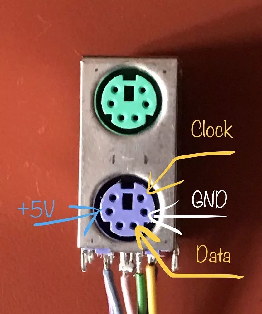 Подключение клавиатуры ps 2 8-битный компьютер с BASIC и VGA-выходом на Arduino / Habr
