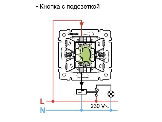 Подключение клавишного выключателя с подсветкой схема Применение двух полистного выключателя в однолинейной схеме электроснабжения осв