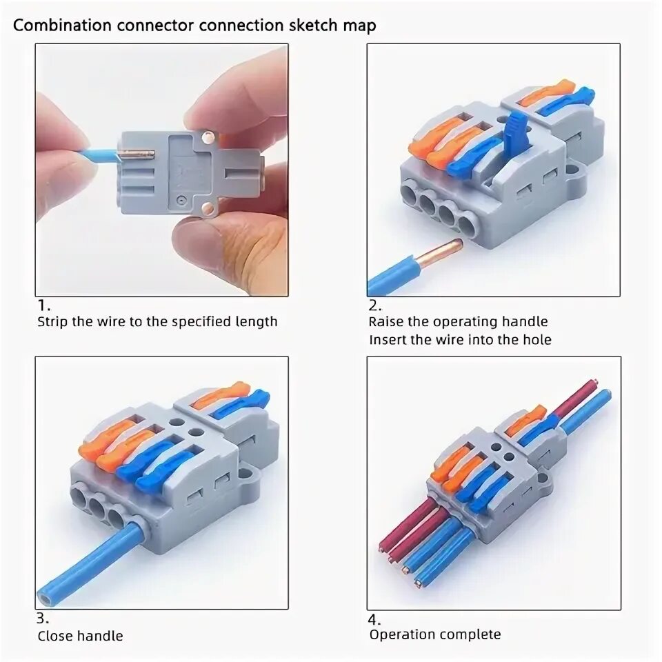 Подключение клемм 2 на 4 Terminal blocks distributors - купить недорого AliExpress