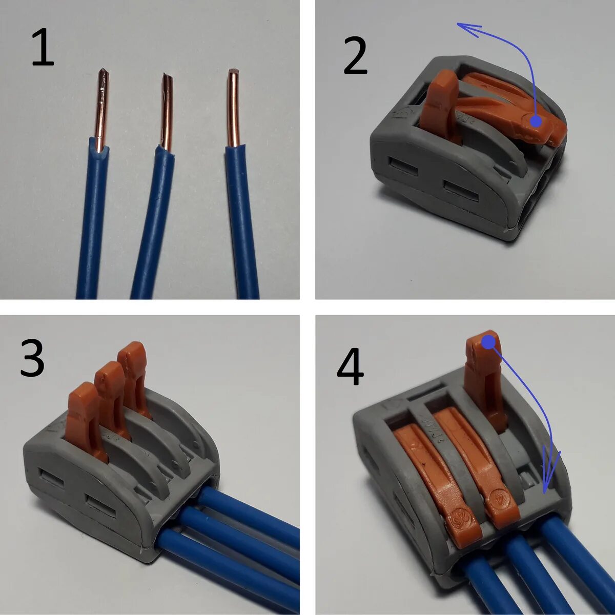 Подключение клемм 2 на 4 Картинки КАК СДЕЛАТЬ КЛЕММУ