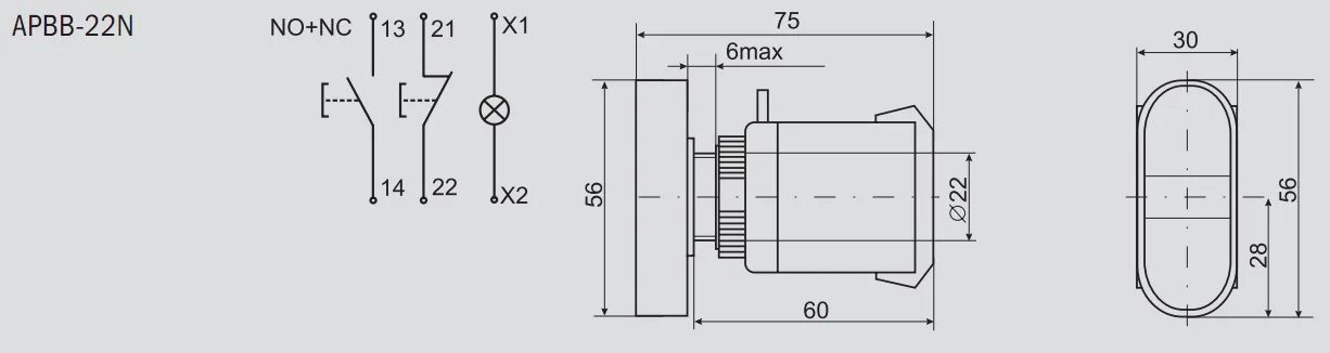 Подключение кнопки арвв 22n Iek apbb 22n