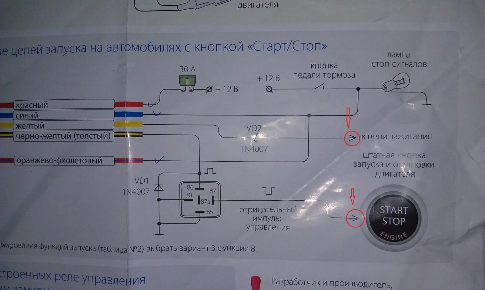 Подключение кнопки автозапуском Клуб владельцев TOYOTA PRIUS / ТОЙОТА ПРИУС и других гибридных автомобилей - Гал
