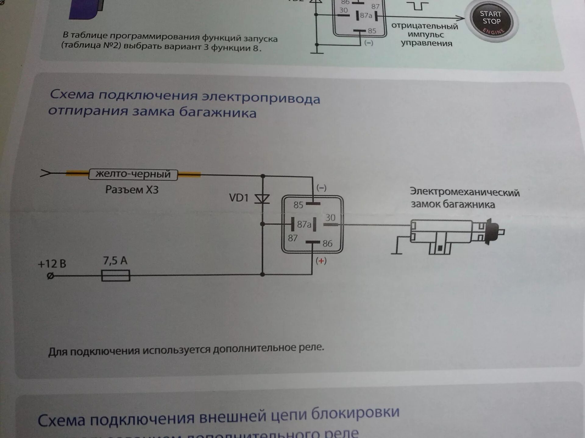 Подключение кнопки багажника гранта Открытие багажника с Starline A91, оставлю это здесь. - Lada Гранта лифтбек, 1,6