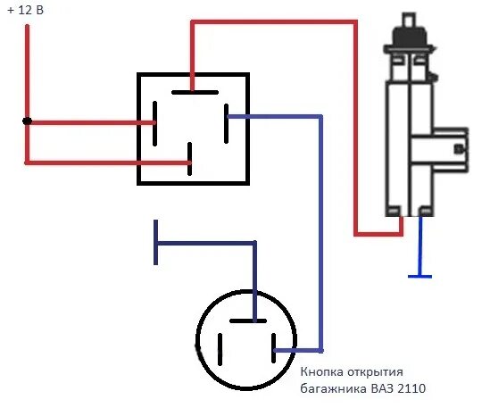 Подключение кнопки багажника ваз 2112 Багажник с кнопки - Lada 21099, 1,5 л, 2001 года электроника DRIVE2