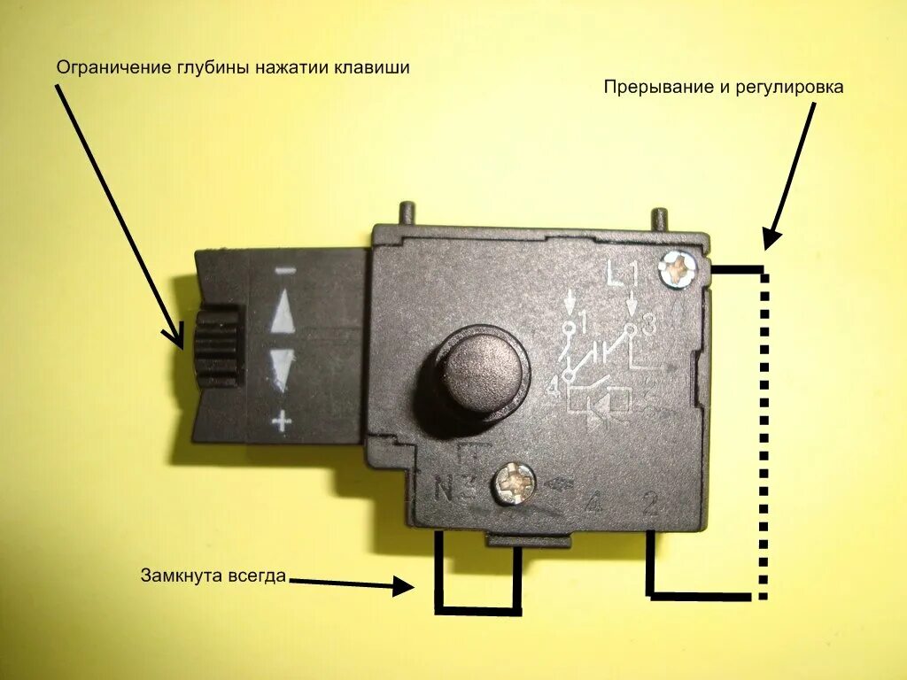 Подключение кнопки fa2 1bek Как подключить кнопку к дрели? ИнVелС Дзен