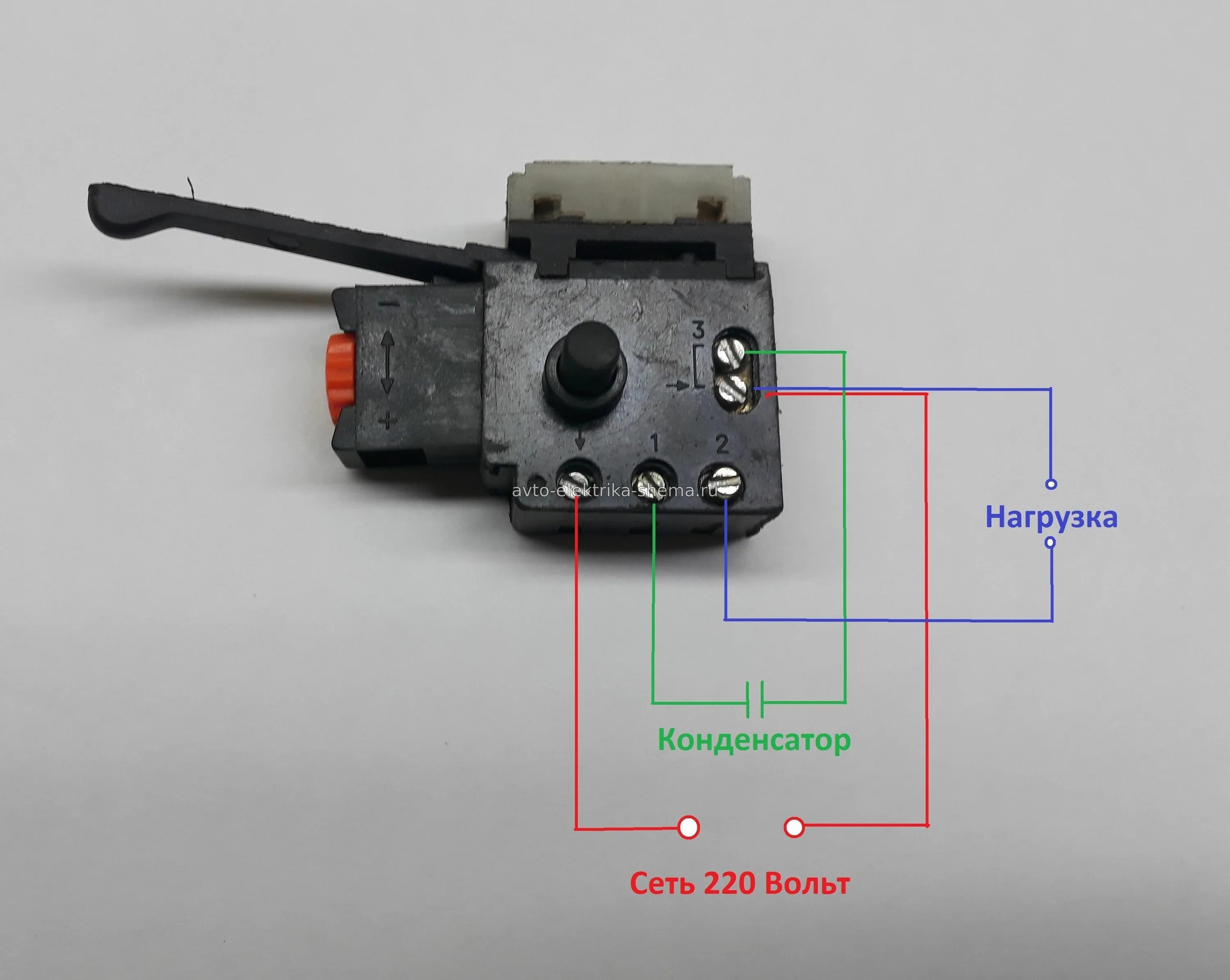 Подключение кнопки fa2 1bek Проверка кнопки у дрели Electronic schematics, Electronics basics, Radio
