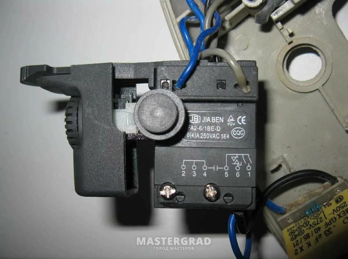 Подключение кнопки fa2 1bek Подключение кнопки дрели - фото- Форум Mastergrad Graphic card, Electronic produ
