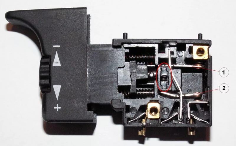 Подключение кнопки fa2 6 Конструкция кнопки перфоратора с регулятором оборотов - Мои инструменты