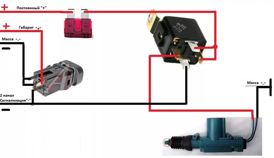 Подключение кнопки газель Подключение активатора багажника - Lada 2115, 1,5 л, 2006 года электроника DRIVE