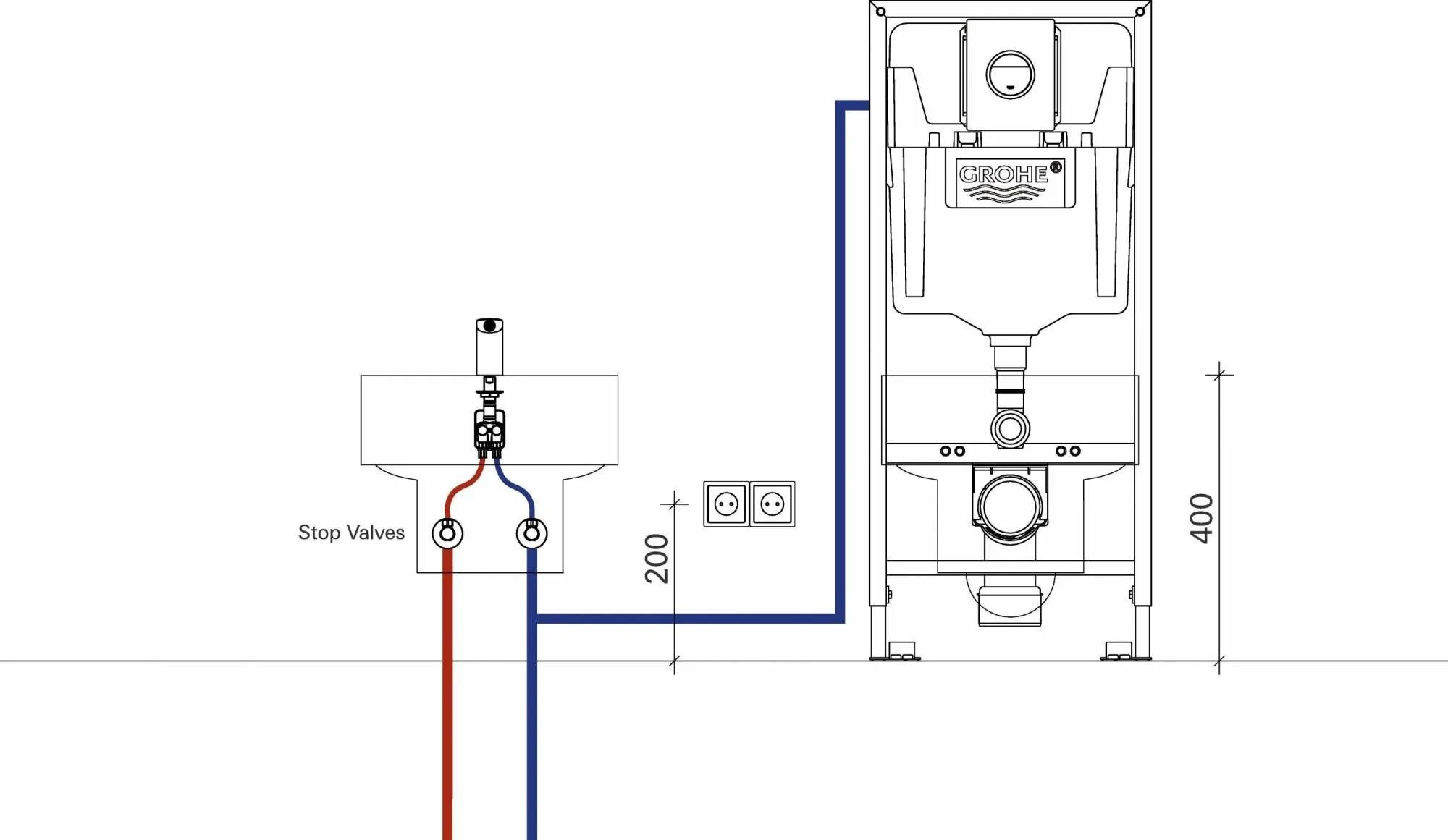 Подключение кнопки grohe Панель смыва для унитаза Grohe Nova Light (3 режима смыва), хром - купить в Океа