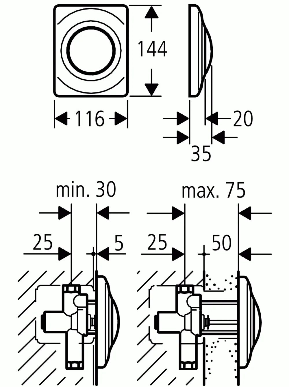 Подключение кнопки grohe Смывная клавиша Grohe Surf 37018P00 (37018 P00) (матовый хром) (для писсуара)