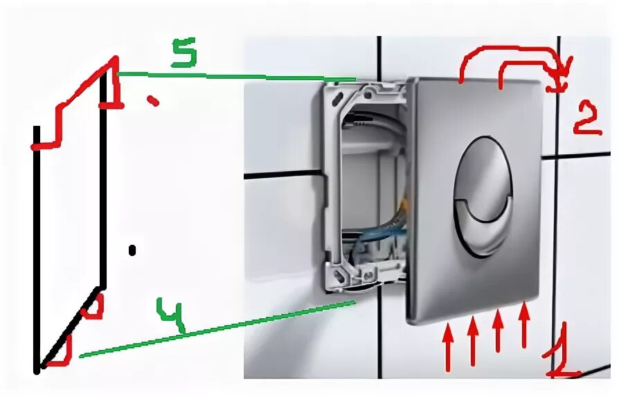 Подключение кнопки инсталляции Ответы Mail.ru: Инсталляция Grohe Rapid SL, как снять кнопку смыва и открыть бач