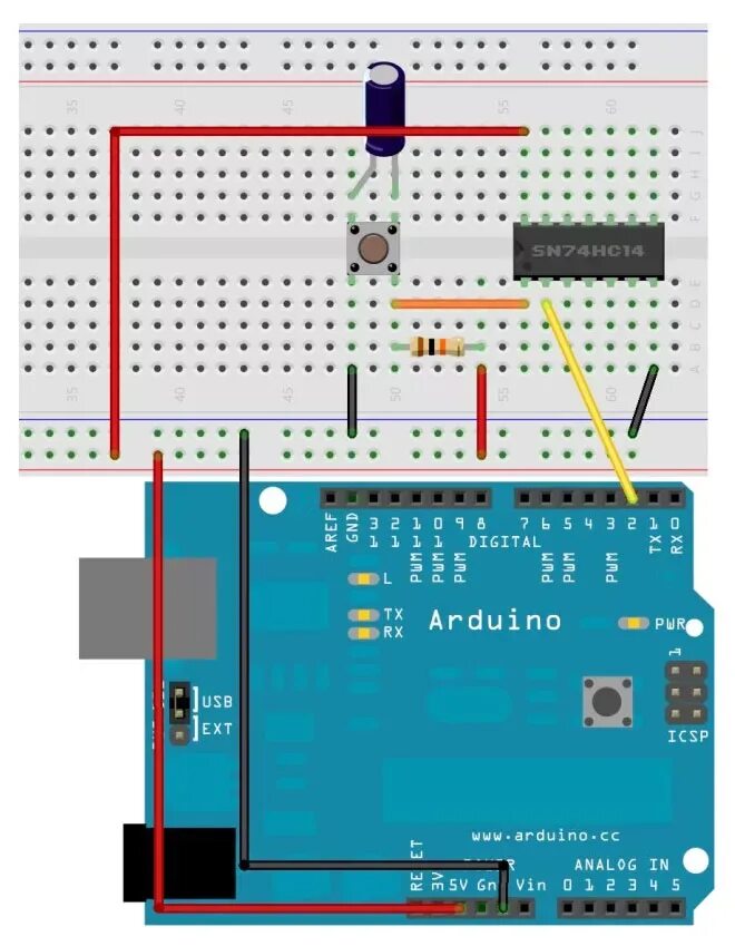 Подключение кнопки к ардуино через резистор Ардуино дребезг контактов: причина появления, способы лечения