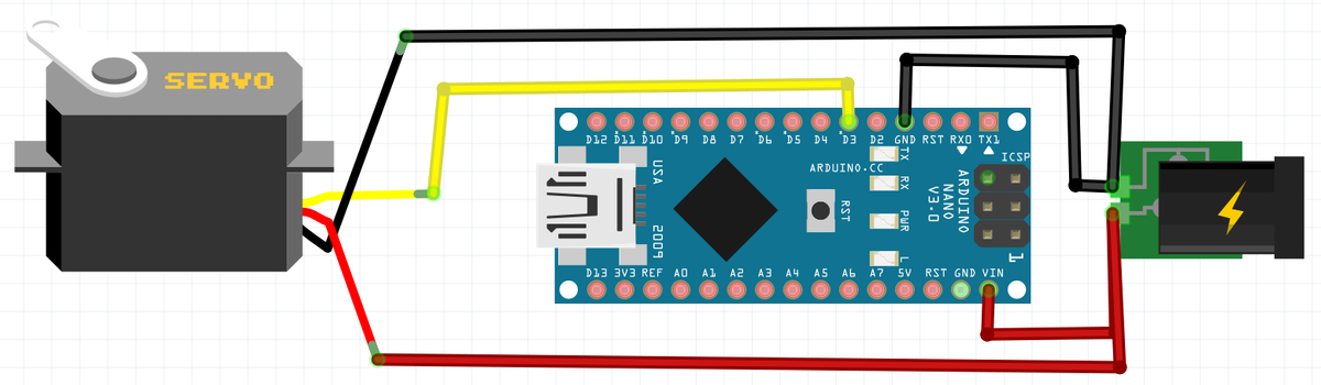 Подключение кнопки к ардуино нано Схема параллельного питания Arduino и сервомотора IOnLine.by Дзен