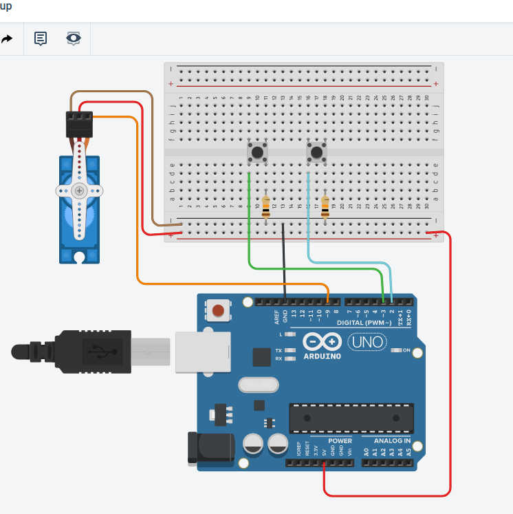 Подключение кнопки к ардуино уно Controling servo motors with buttons and arduino in 2024 Arduino, Simple circuit