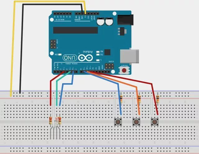 Подключение кнопки к ардуино уно 5 Simple Button and Led Projects With Arduino Arduino, Led projects, Arduino led