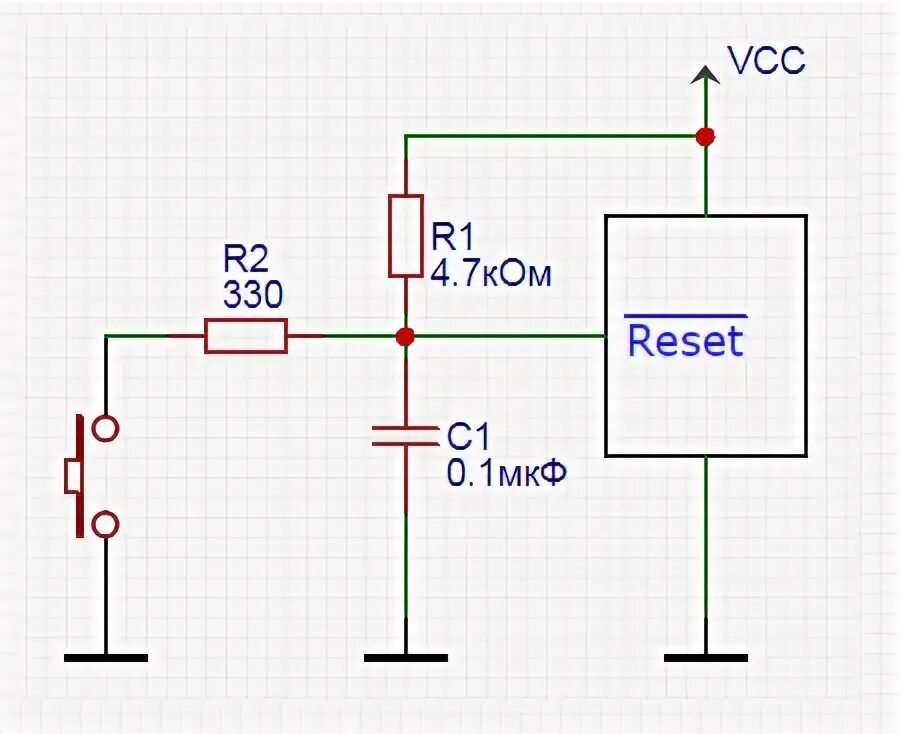 Подключение кнопки к микроконтроллеру Про Ардуино и не только: Обвязка ATmega328P